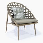 set *3 sillas auxiliares para exterir + mesa de centro montana garden - set para terraza