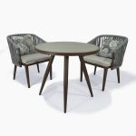 SILLA DE COMEDOR PARA TERRAZA, MATERIA CONSTITUTIVA EN HIERRO, TEJIDO DE LAZO SINTETICO CADA SILLA TIENE COJIN DE TEXTIL SINTETICO RELLENO DE ESPUMA , USO RESIDENCIAL, MERCANCIA NUEVA, NO TIENE MARCA NI REFERENCIA