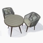 SILLA DE COMEDOR PARA TERRAZA, MATERIA CONSTITUTIVA EN HIERRO, TEJIDO DE LAZO SINTETICO CADA SILLA TIENE COJIN DE TEXTIL SINTETICO RELLENO DE ESPUMA , USO RESIDENCIAL, MERCANCIA NUEVA, NO TIENE MARCA NI REFERENCIA