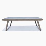 MESA DE CENTRO PARA TERRAZA ESTRUCTURA EN ALUMINIO , CUBIERTA VIDRIO PINTADO CON SIMULACION DE MARMOLIZADO, USO RESIDENCIAL, MERCANCIA NUEVA, NO TIENE MARCA NI REFERENCIA