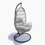 COLUMPIO PARA TERRAZA, ESTRUCTURA EN ALUMINIO REVESTIDO DE RATTAN SINTETICO, CADA UNO TIENE COJINES DE TEXTIL SINTETICO RELLENO DE ESPUMA Y GUATA, USO RESIDENCIAL, MERCANCIA NUEVA, NO TIENE MARCA NI REFERENCIA