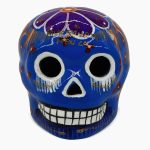 craneo decorativo pequeño de barro