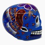 craneo decorativo pequeño de barro