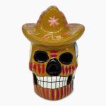 cráneo de cerámica mexicano